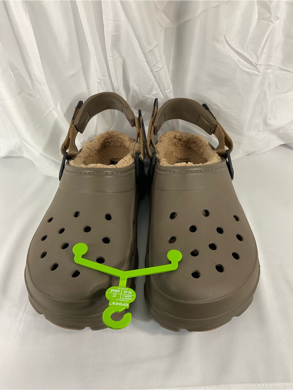 CROCS all terrain lined clog - M9/w11 Taupe with Beige Lining - Picture 10 of 10